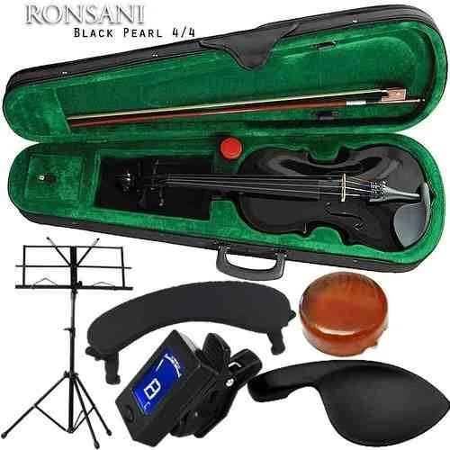 Kit Violino 4/4 Preto Completo com Acessórios - Ronsani