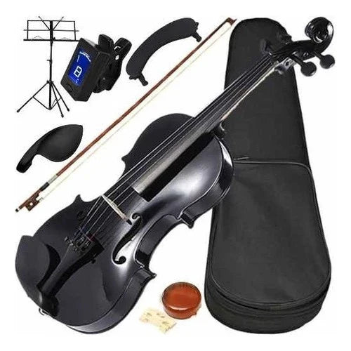 Kit Violino 4/4 Preto Completo com Acessórios - Ronsani