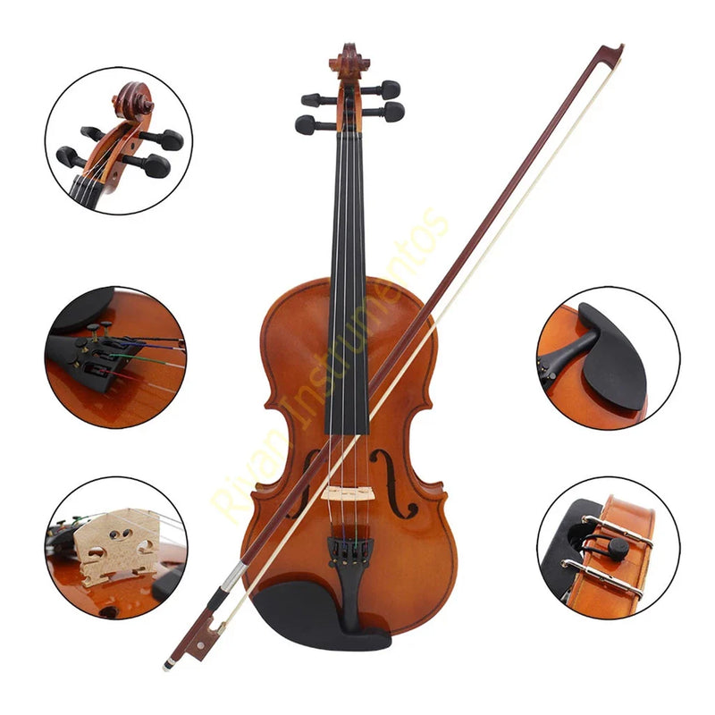 Violino 4/4 Completo com Estojo + Arco + Breu - Aproveite a Promoção!