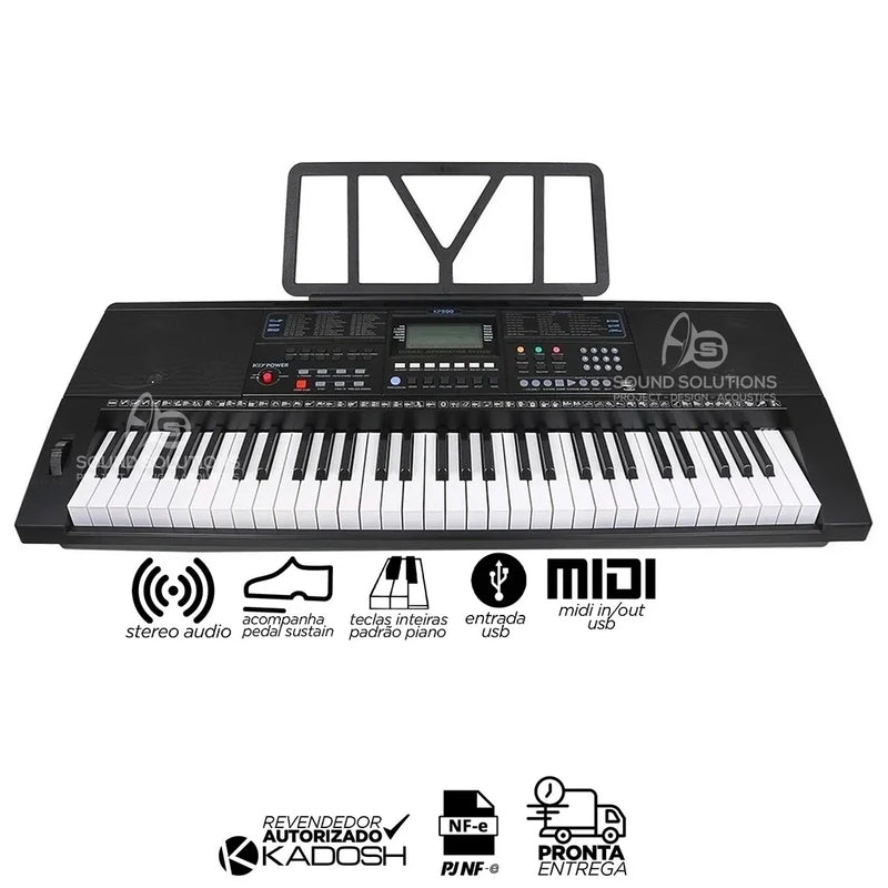 Teclado Digital Kadosh KP500 – Desperte Seu Talento Musical com o Mais Completo da Linha! 🎶