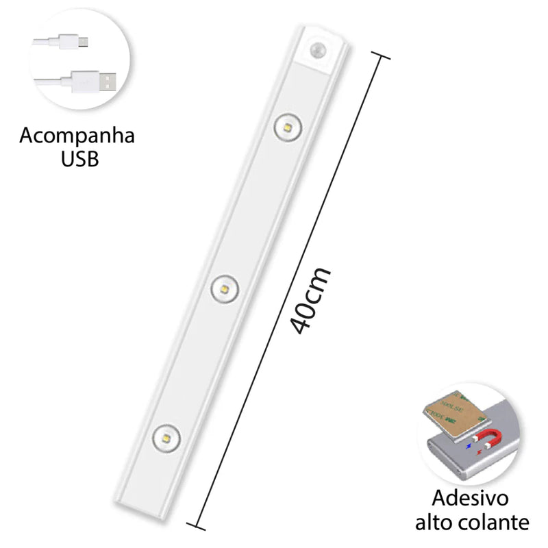 Smart Luminária Ultra LED com Sensor de Movimento e Carregamento USB – Modernidade e Praticidade em Cada Canto da Sua Casa! 🌟🔋