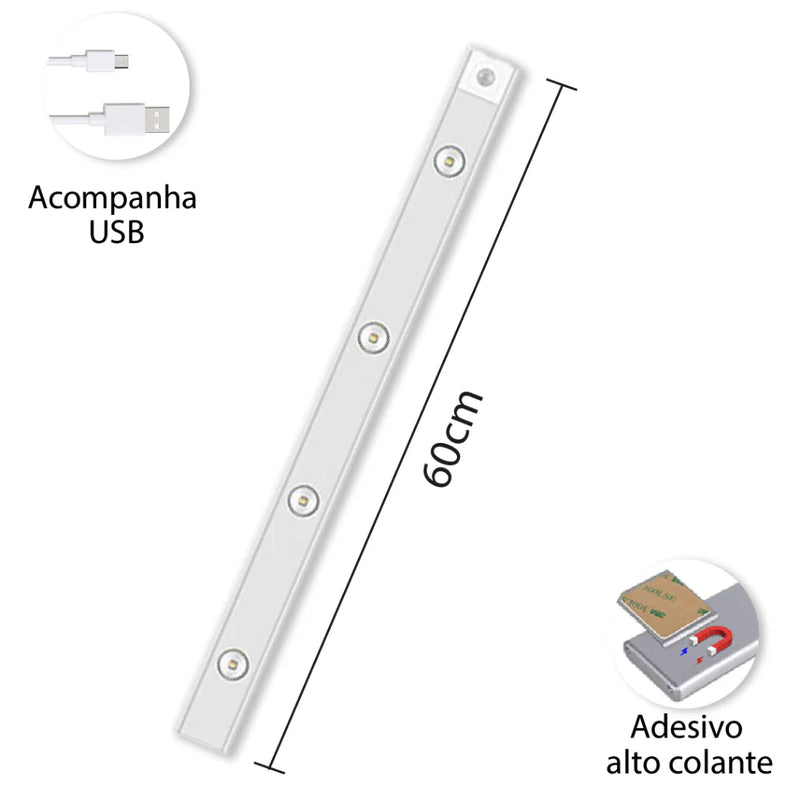 Smart Luminária Ultra LED com Sensor de Movimento e Carregamento USB – Modernidade e Praticidade em Cada Canto da Sua Casa! 🌟🔋