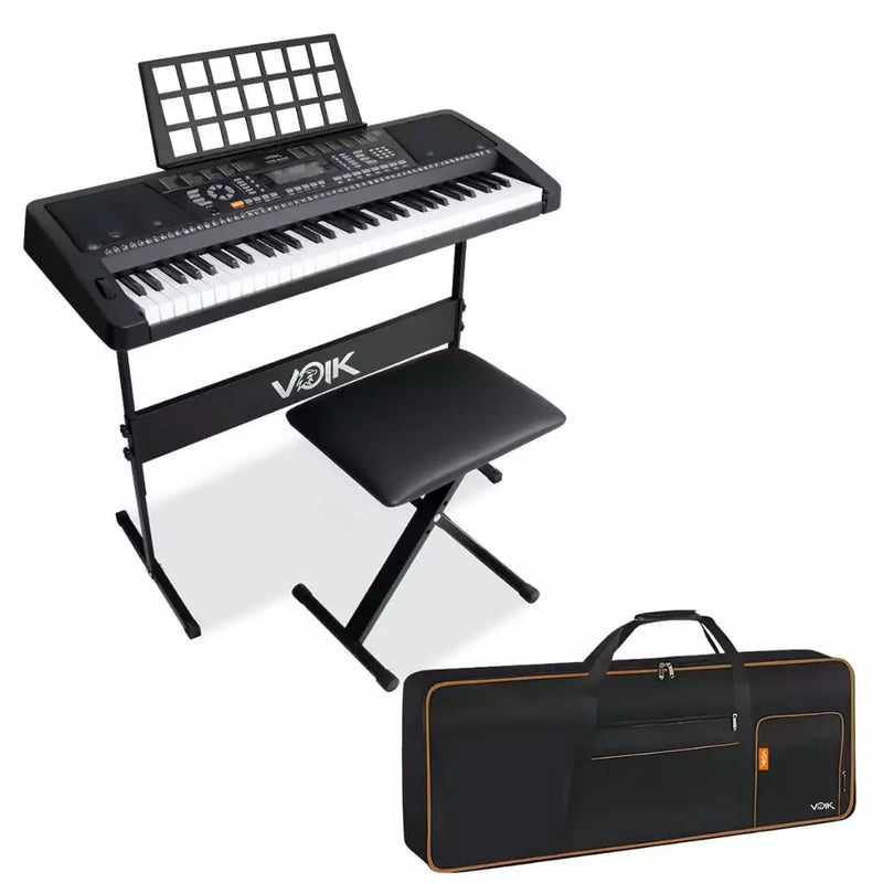 Liberte seu Talento com o Kit Teclado Midi Voik VTM-5000 - Com Suporte e Banco! 🎹