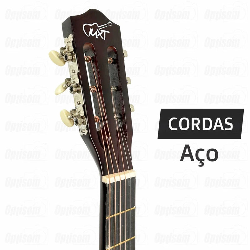 Violão Eletroacústico MXT Cutway 39" com Equalizador e Capa – Sunburst 🎶