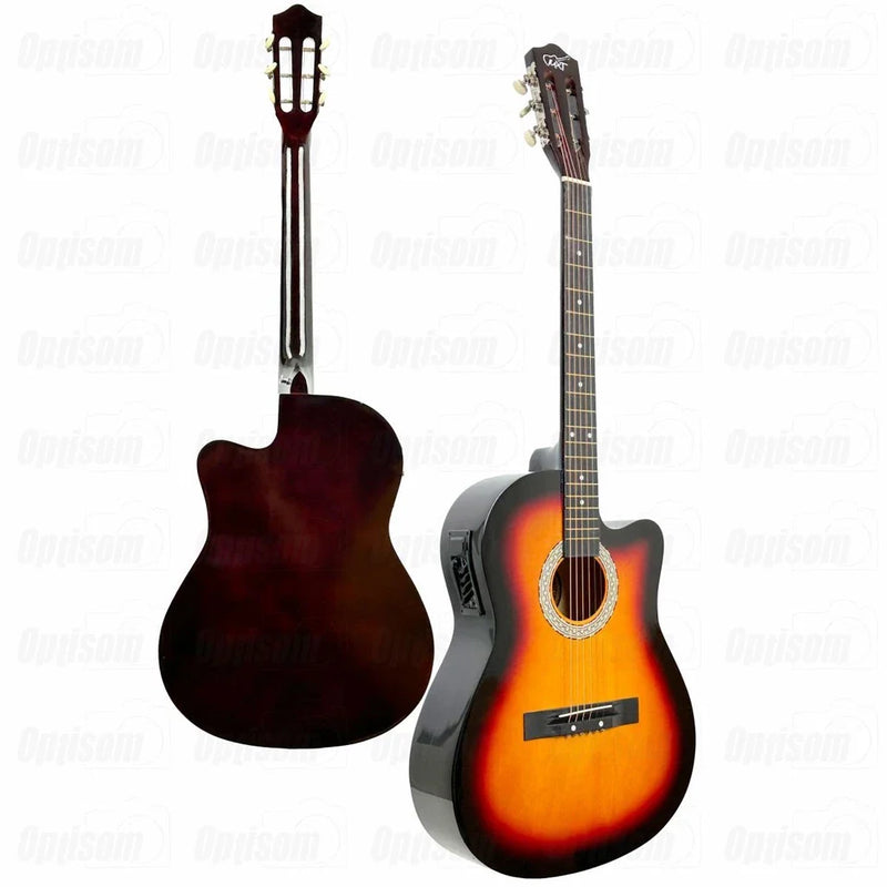 Violão Eletroacústico MXT Cutway 39" com Equalizador e Capa – Sunburst 🎶