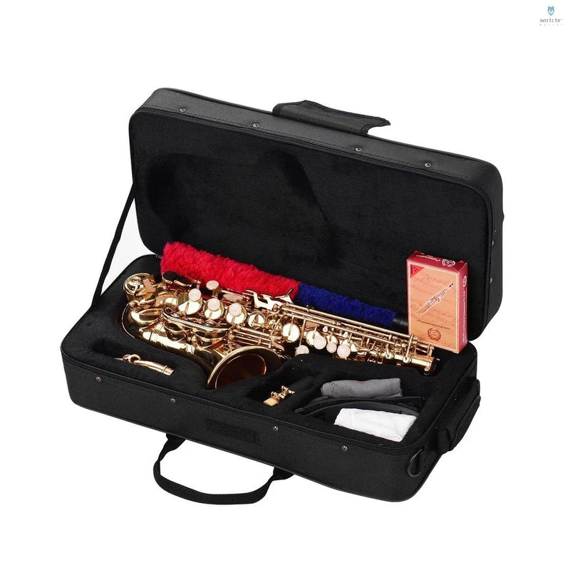 Mini Saxofone Soprano Bb de Latão | Compacto e Estiloso 🎷