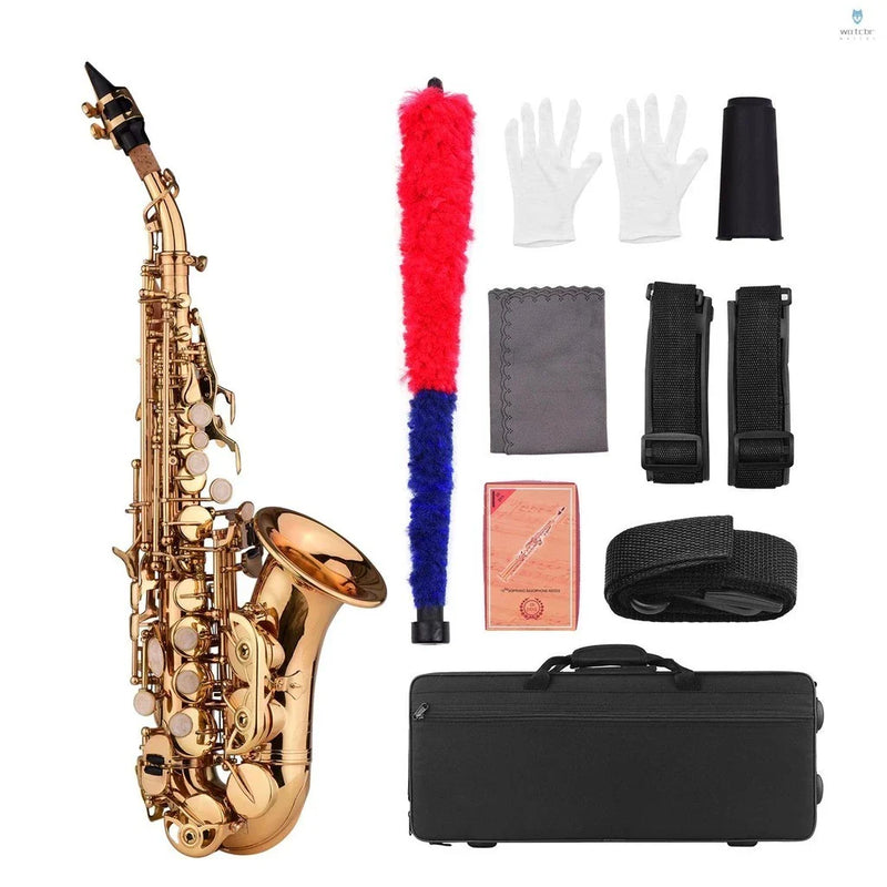 Mini Saxofone Soprano Bb de Latão | Compacto e Estiloso 🎷