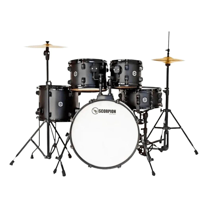 Bateria Acústica RMV Scorpion Bumbo 22” Completa com Banco e Pratos! 🎶