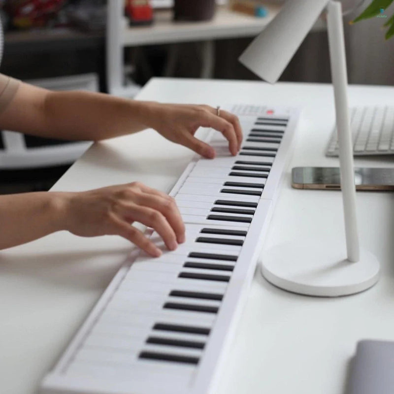 Teclado Eletrônico Dobrável de 61 Teclas! 🎹