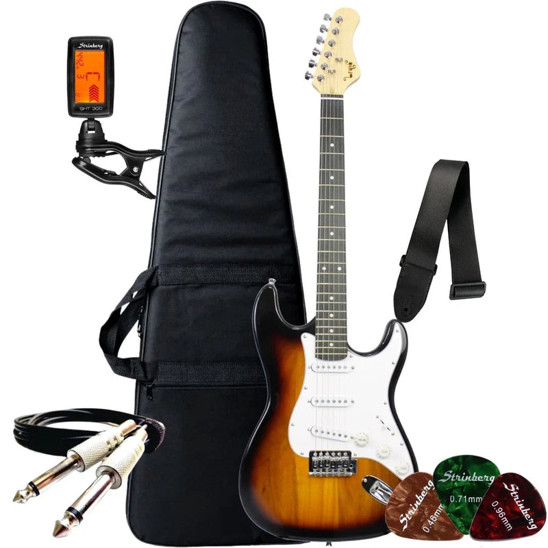 Kit Completo Guitarra Stratocaster Bravo BEG-100 – Desempenho e Conforto para Iniciantes! 🎸